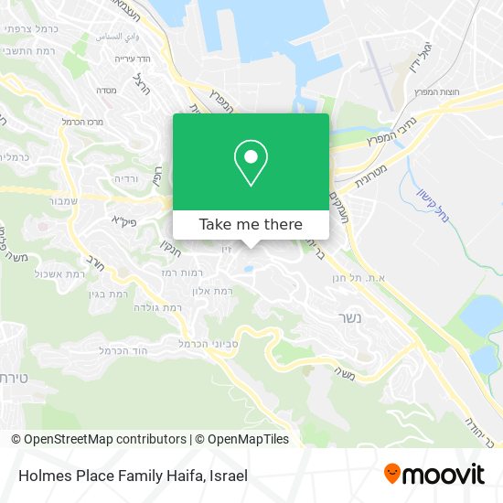 Holmes Place Family Haifa map