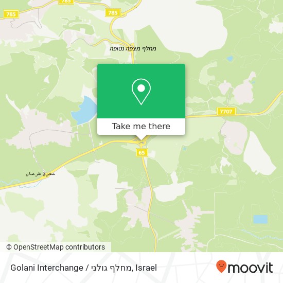 Карта Golani Interchange / מחלף גולני