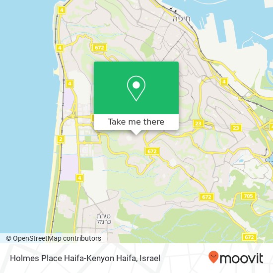 Holmes Place Haifa-Kenyon Haifa map