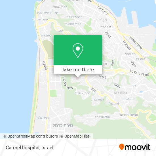 Карта Carmel hospital