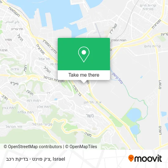 Карта צ׳ק פוינט - בדיקת רכב