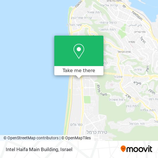 Карта Intel Haifa Main Building