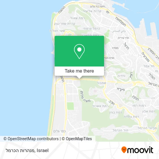 מנהרות הכרמל map