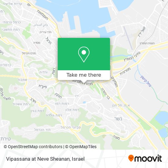 Vipassana at Neve Sheanan map