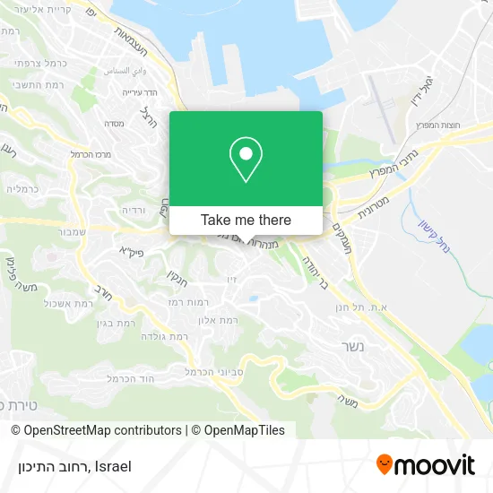 Карта רחוב התיכון