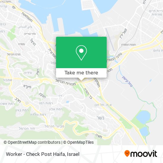 Worker - Check Post Haifa map
