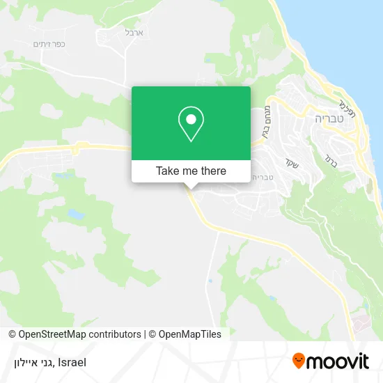Карта גני איילון