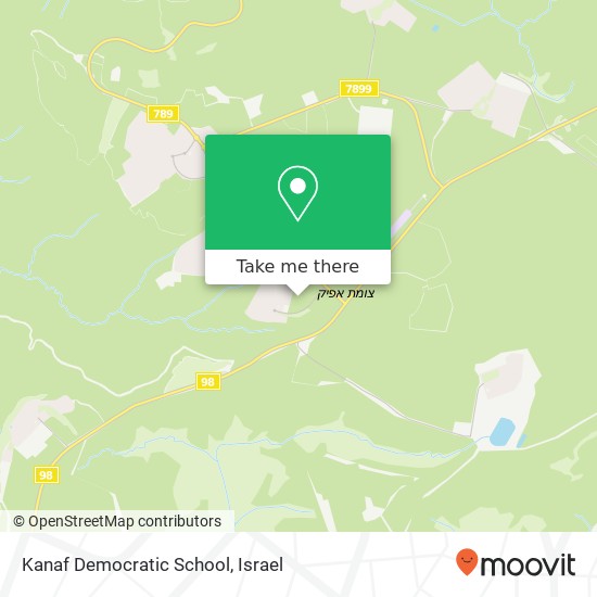 Kanaf Democratic School map