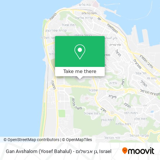 Gan Avshalom (Yosef Bahalul) - גן אבשלום map