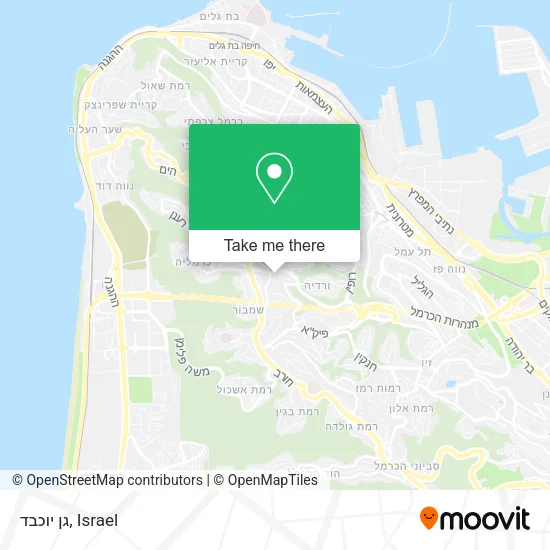 Карта גן יוכבד