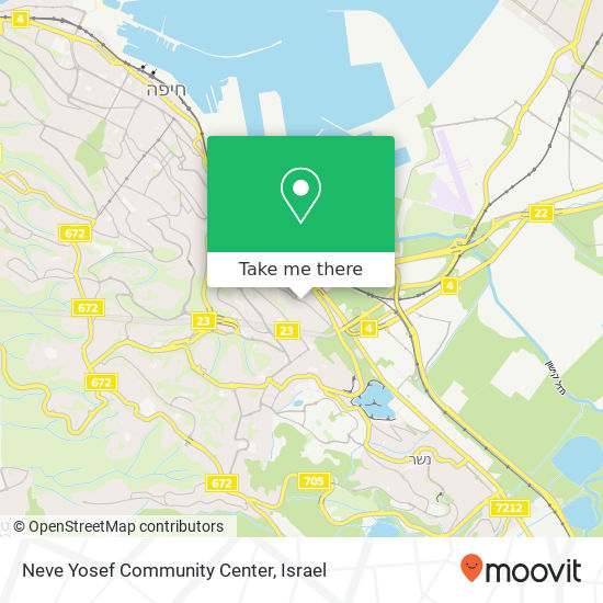 Neve Yosef Community Center map