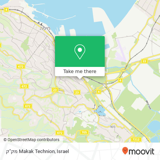 מק"ק Makak Technion map