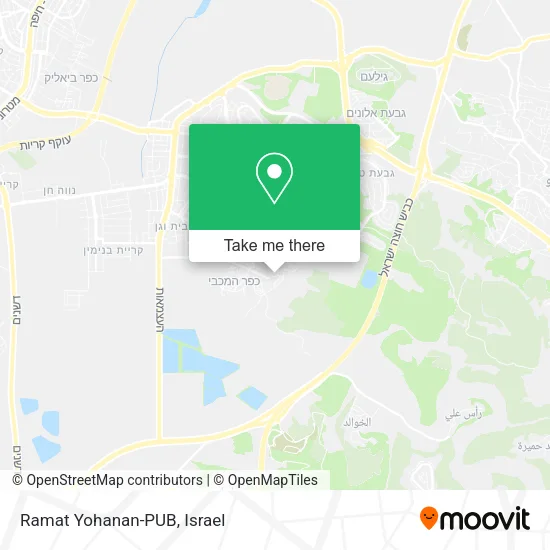Карта Ramat Yohanan-PUB