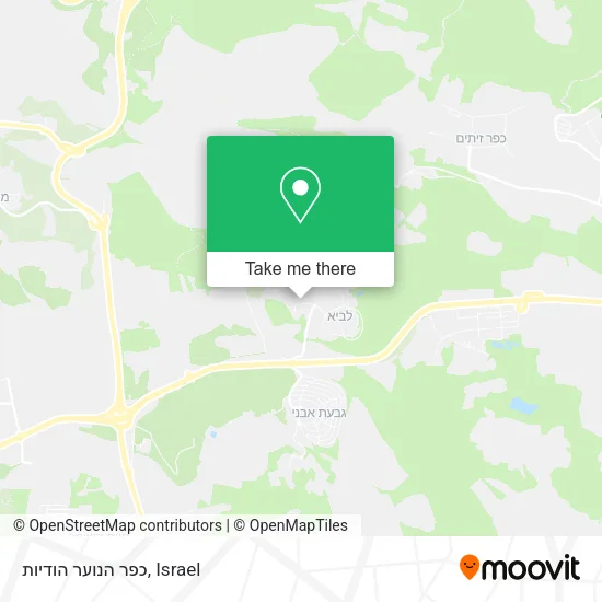 Карта כפר הנוער הודיות