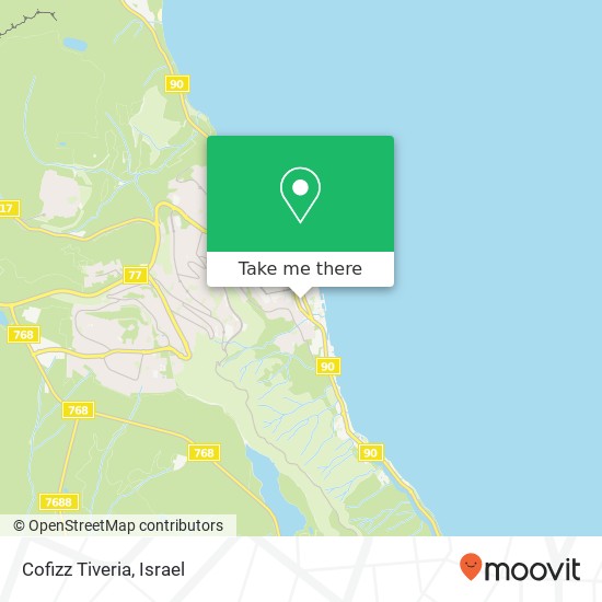 Cofizz Tiveria map