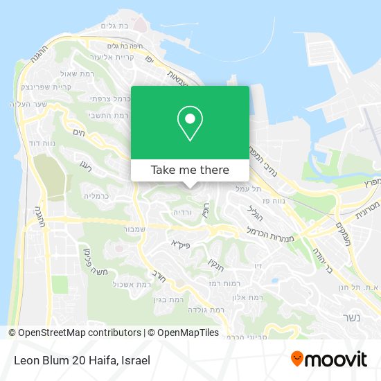 Карта Leon Blum 20 Haifa