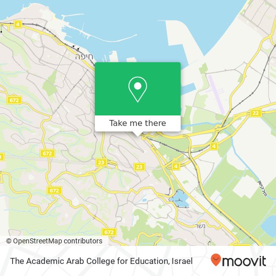 The Academic Arab College for Education map