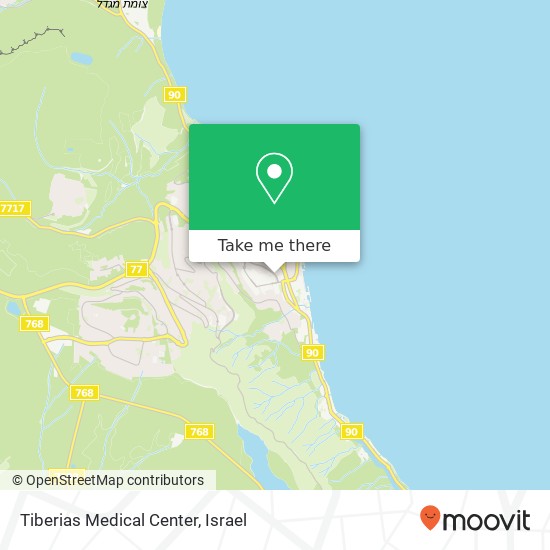 Tiberias Medical Center map