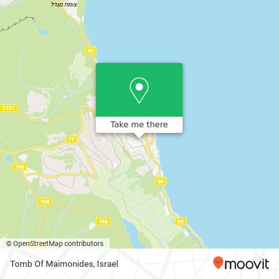 Tomb Of Maimonides map