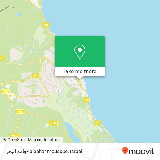 جامع البحر- albahar mousque map