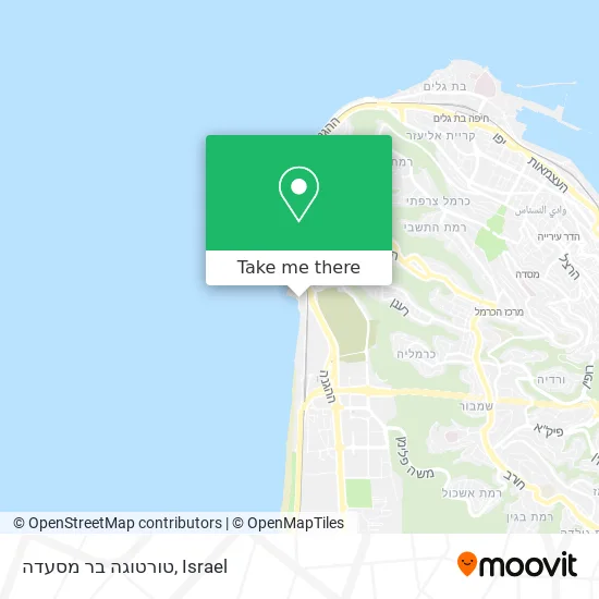Карта טורטוגה בר מסעדה