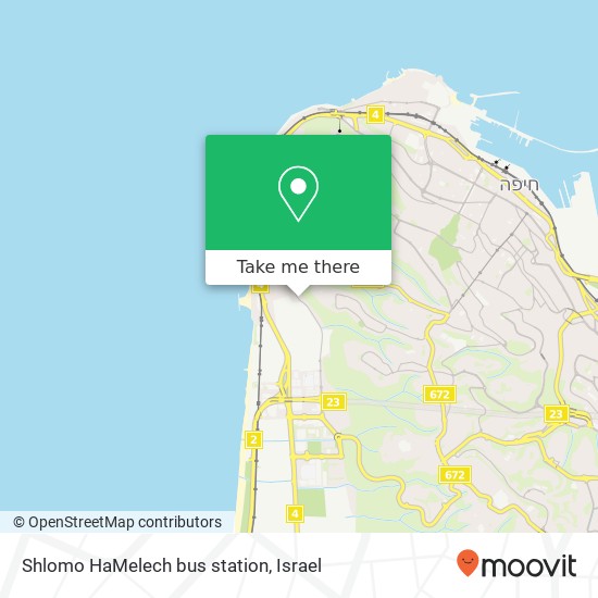 Карта Shlomo HaMelech bus station