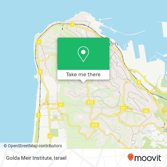 Golda Meir Institute map