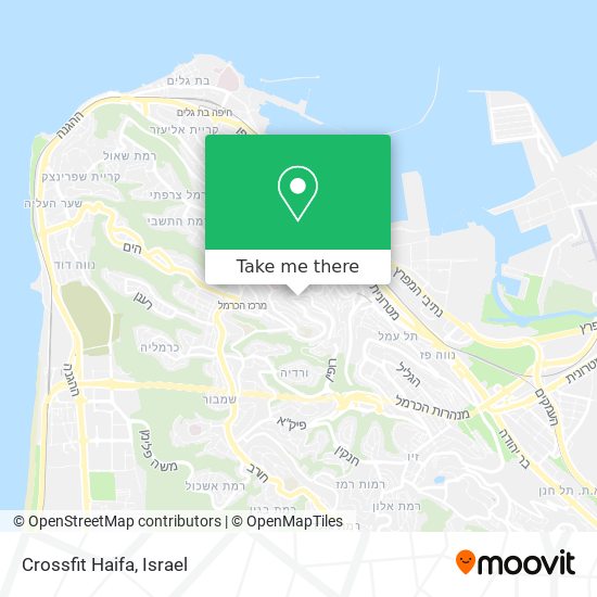 Crossfit Haifa map