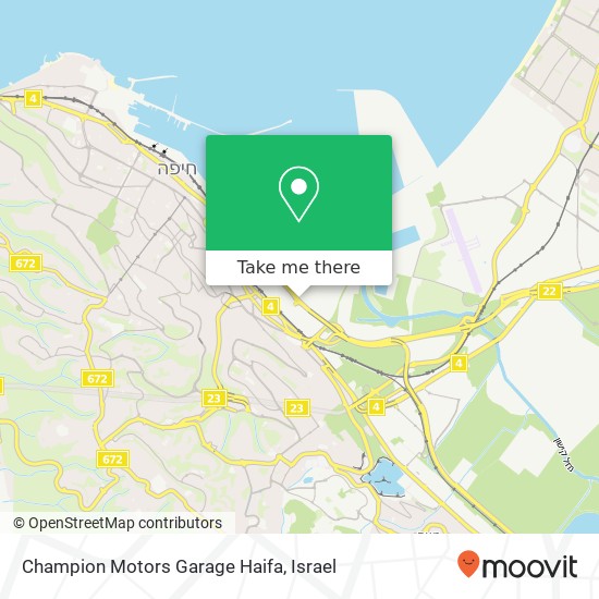 Champion Motors Garage Haifa map