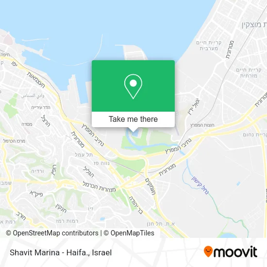 Карта Shavit Marina - Haifa.