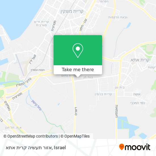 אזור תעשיה קרית אתא map