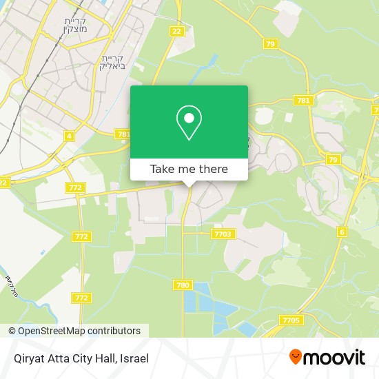 Карта Qiryat Atta City Hall