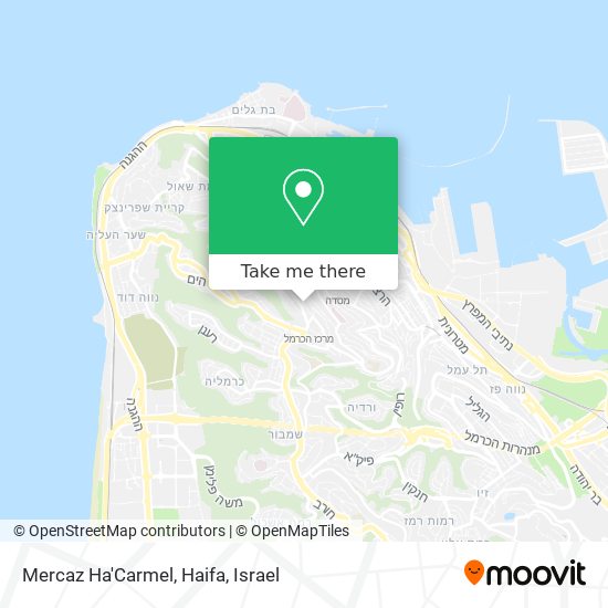 Mercaz Ha'Carmel, Haifa map