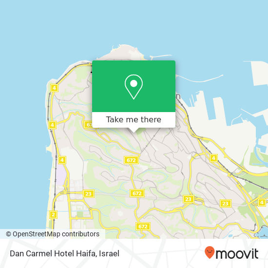 Dan Carmel Hotel Haifa map
