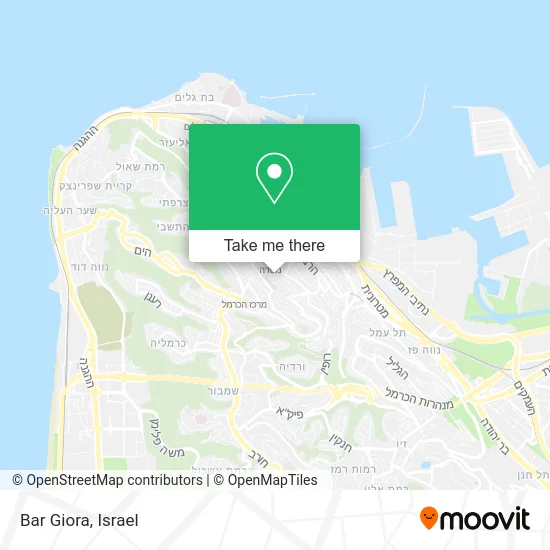 Карта Bar Giora