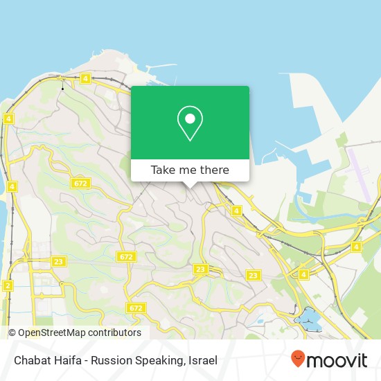 Chabat Haifa - Russion Speaking map