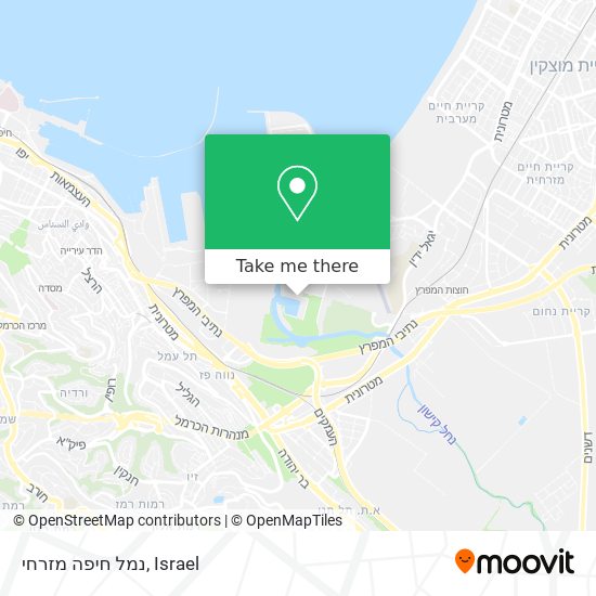 נמל חיפה מזרחי map