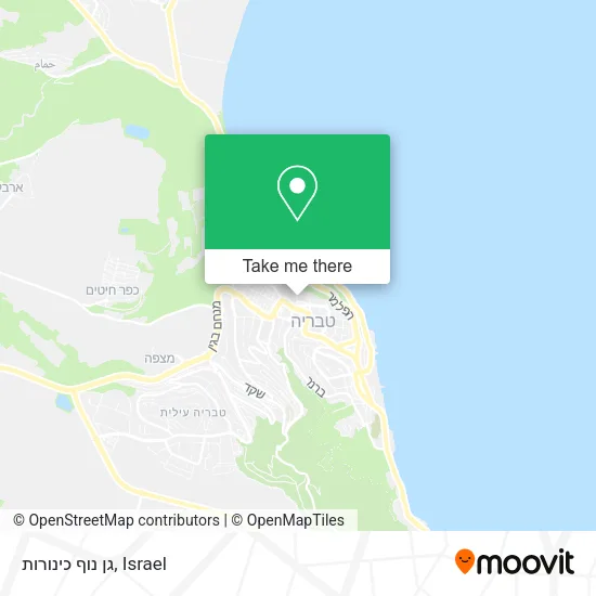 Карта גן נוף כינורות