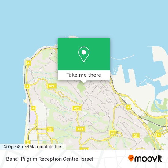 Карта Baha'i Pilgrim Reception Centre