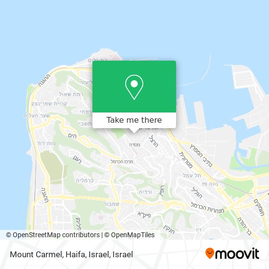 Mount Carmel, Haifa, Israel map