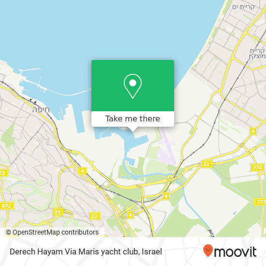 Derech Hayam Via Maris yacht club map