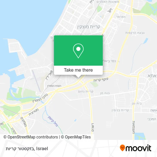 Карта בזקסטור קריות