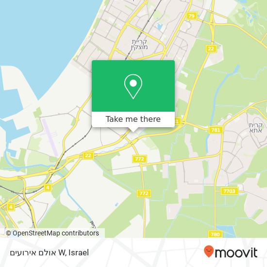 אולם אירועים W map