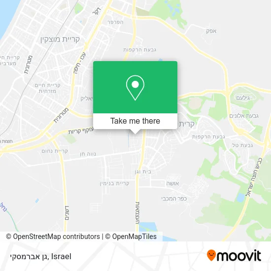 Карта גן אברמסקי