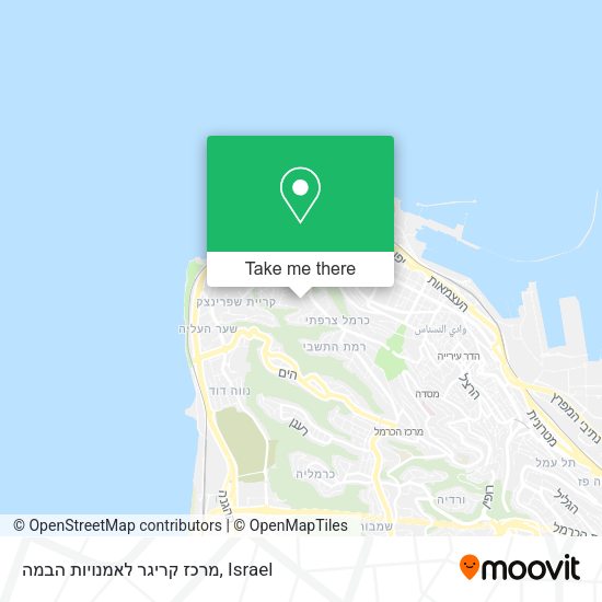 מרכז קריגר לאמנויות הבמה map