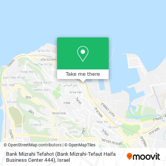 Карта Bank Mizrahi Tefahot (Bank Mizrahi-Tefaut Haifa Business Center 444)