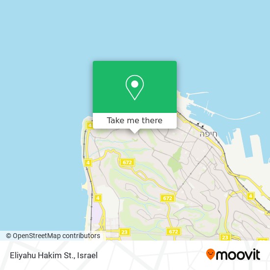 Eliyahu Hakim St. map