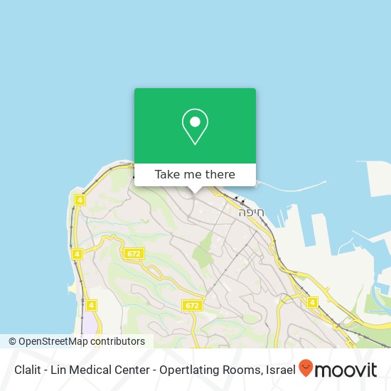 Clalit - Lin Medical Center - Opertlating Rooms map