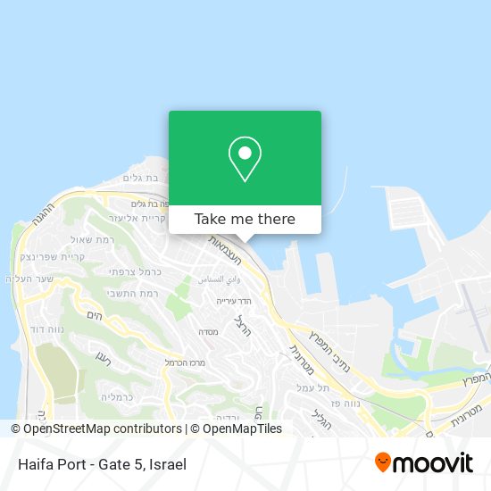 Haifa Port - Gate 5 map