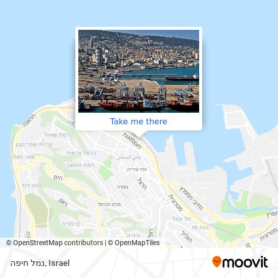 נמל חיפה map